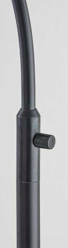 Adesso® Wallace Black Floor Lamp-3