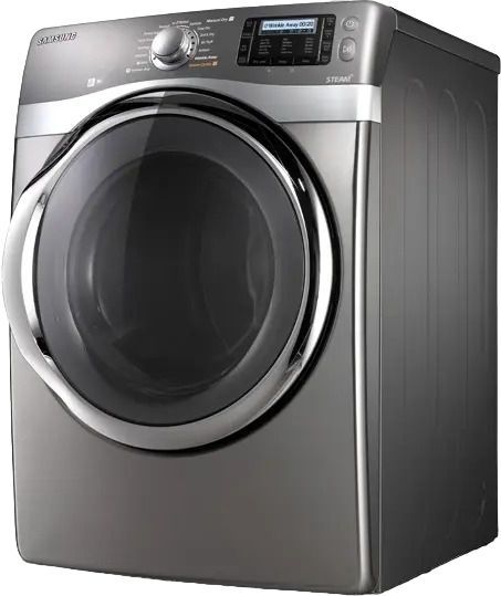 Samsung 7.5 Cu. Ft. Stainless Platinum Electric Steam Dryer-1