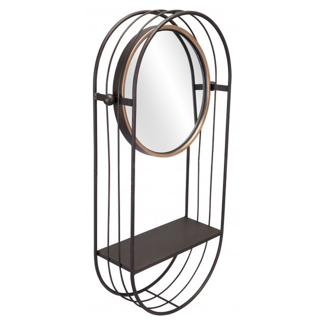 Zuo® Modern Saroni Gray Mirror Shelf-1