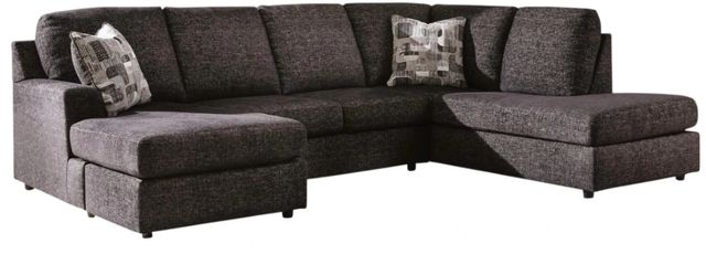 Signature Design by Ashley® Lentiz 2-Piece Onyx Right-Arm Facing Sectional and Chaise-0