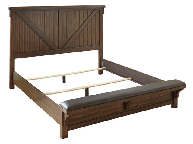 Signature Design by Ashley® Lakeleigh Dark Brown King Panel Bed-0