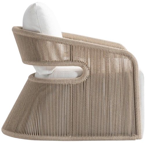 Bernhardt Customizable Trellis Bernhardt Exteriors Fabric/Rope Outdoor Swivel Chair-2