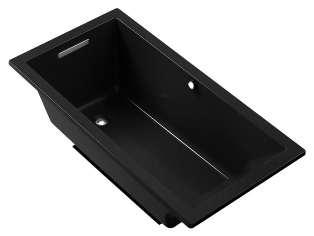 KOHLER® Underscore® Black 60" x 30" Drop-In/Undermount Bath with Bask® Heated Surface-0