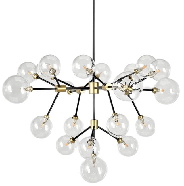 Classic Home Phoenix Black/Gold Chandelier-0