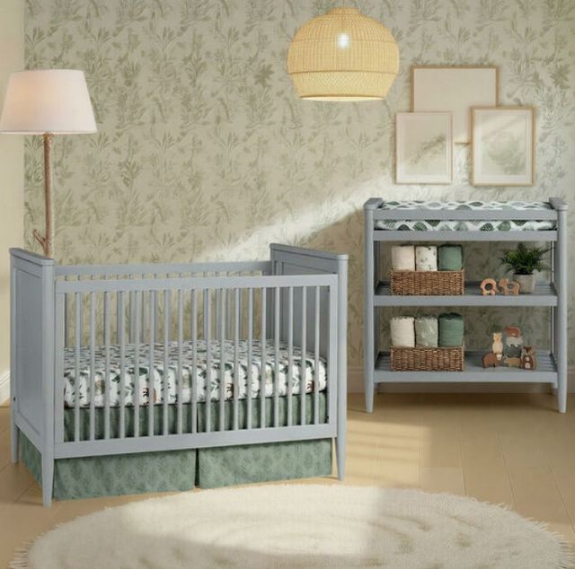 Westwood Design Modern Nursery Light Gray Changing Table-1