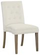 Fairfield® Customizable Entree Dining Straight Short Back Tufted Armless Stack Chair with Buttons-0