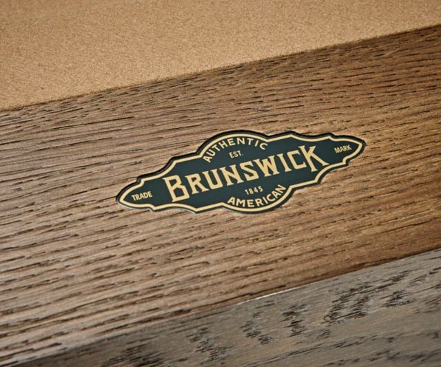 Brunswick Botanic Rustic Dark Brown 8' Pool Table-3