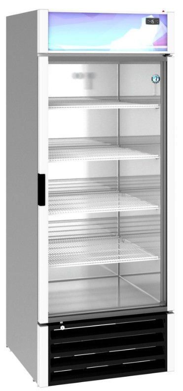 Hoshizaki 30" 20.7 Cu. Ft. Silver Single Section Merchandiser Freezer with Glass Door-2