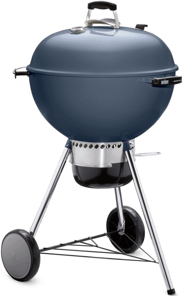 Weber® Master-Touch® 24" Slate Blue Portable Charcoal Grill-2