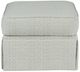 Fairfield® Customizable Olivia Ottoman with Traditional Base-2