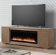 Liberty Furniture Easton Brown 84" Fireplace TV Console with Fireplace-1