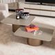Michael Amini® Canberra 2-Piece Light Ash Tall Cocktail Table Set with Antique Gold Base-1