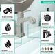 Hansgrohe Metris C Brushed Nickel Single-Hole Faucet 100 with Pop-Up Drain, 1.2 GPM-3