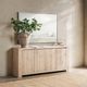 Classic Home Bristol Aged Cream 4-Door Cabinet-1