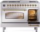 Ilve® Nostalgie II Series 48" Stainless Steel Pro Style Dual Fuel Range-3
