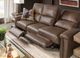 Hooker® Furniture Ready-Made Upholstery Julian Rowe Chocolate Power Reclining Sofa with Power Headrest-3