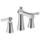 Moen® Flara Chrome Two-Handle High Arc Bathroom Faucet-1