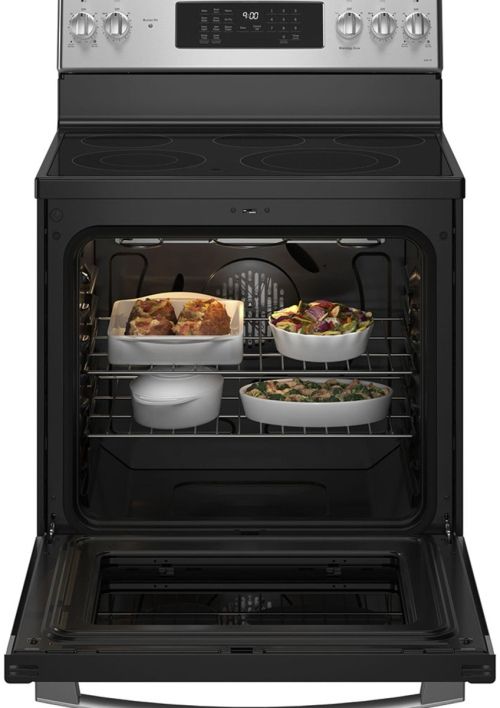 GE Profile™ 30" Fingerprint Resistant Stainless Steel Freestanding Electric Range-2