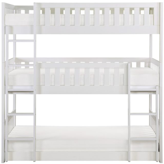 Homelegance® Galen White Twin/Twin Triple Bunk Bed-2