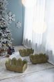 A & B Home 3-Piece Gold Outdoor Planter Set-1