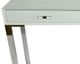 A & B Home Misty Off-White Console Table with Chrome Legs -1