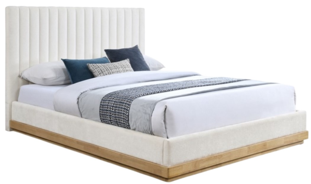 Meridian Furniture Emmet Upholstered Panel Bed - Thumbnail 4