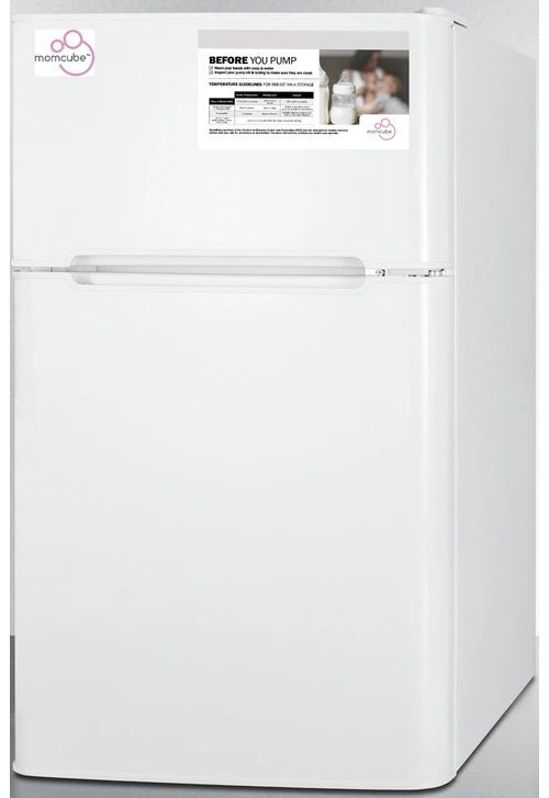 Summit® 19" 3.2 Cu. Ft. White Compact Top Freezer Refrigerator-2