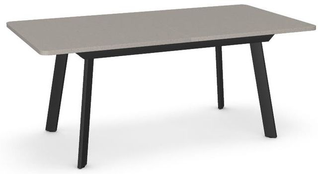 Amisco Customizable Hendrick Thermo Fused Laminate Extendable Table with Butterfly Leaf Tabletop-0