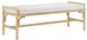 Currey & Company Olisa White Bench-1