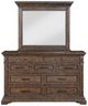 New Classic® Home Furnishings Mar Vista Walnut Dresser and Mirror Set-2
