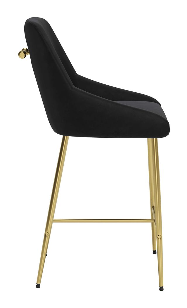 Zuo® Modern Madelaine Black Counter Chair-2