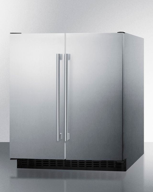 Summit® 5.4 Cu. Ft. Stainless Steel Under the Counter Refrigerator-1