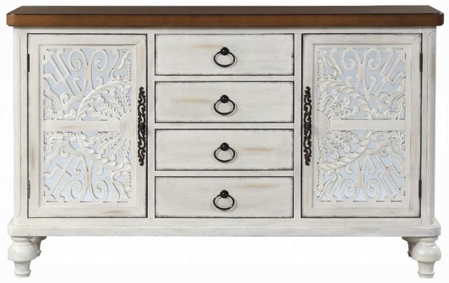 ACME Furniture Vermont Antique White Console Cabinet-2