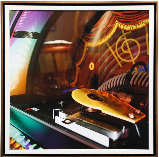 Stylecraft Jukebox I Black/Copper/White Wall Art-0