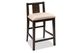 Mazin Furniture Giorno 3-Piece Beige/Dark Cherry Counter-Height Dining Set-3