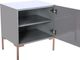 TOV Furniture Anna Grey Lacquer Side Table-4