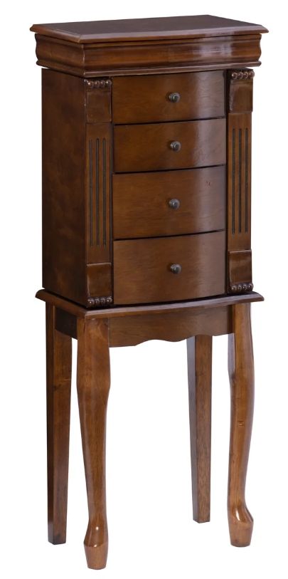 Powell® Jameson Walnut Jewelry Armoire-0