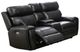 Mazin Furniture Granger Black Dual Power Recliner Loveseat with Center Console  -1