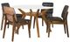 Coaster® Paxton 5-Piece Glass Top Dining Table Set with Natural Walnut Base-0