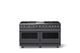 Viking® 5 Series 60" Cast Black Pro Style Dual Fuel (LP) Range with Polished Chrome Trim-0
