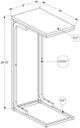 MMonarch Specialties Inc. White 25"H Accent Table -3