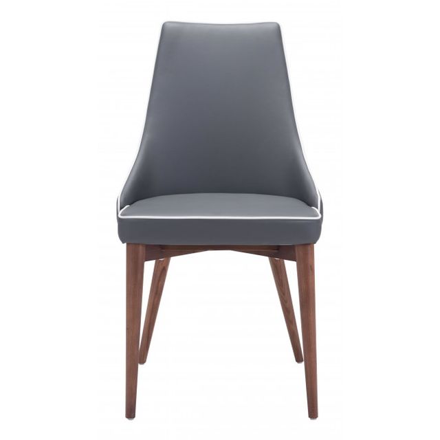 Zuo® Modern Moor Dark Gray Dining Chair-2