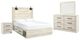 Signature Design by Ashley® Cambeck 4-Piece Whitewash Queen Panel Storage Bed Set-0