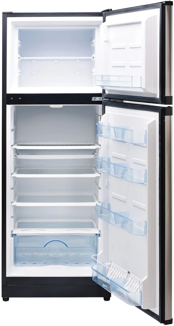 Unique Appliances 24" Stainless Steel Counter Depth 10.3 cu. ft. Top Freezer Refrigerator-1