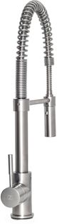 ZLINE Sierra Brushed Nickel Pull Down Spring Single Handle Kitchen Faucet-1