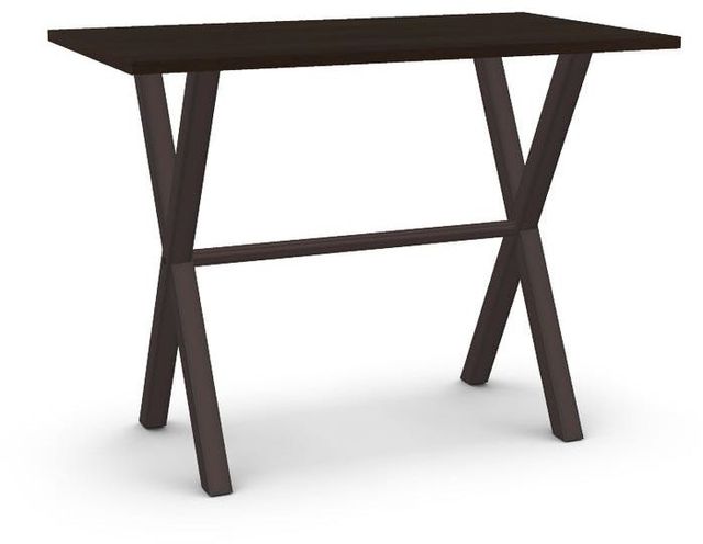 Table rectangulaire hauteur comptoir en placage de merisier Alex Amisco®