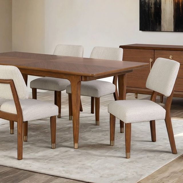 Furniture of America® Hepburne Walnut Dining Table-3