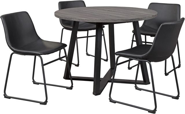 Signature Design by Ashley® Centiar 5 Piece Black Dining Set-0