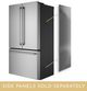 Monogram® 36" 23.1 Cu. Ft. Stainless Steel Freestanding Counter Depth French Door Refrigerator-2