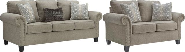 Benchcraft® Shewsbury 2-Piece Pewter Living Room Set-0